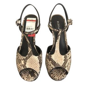 BCBGeneration Snakeskin Heels